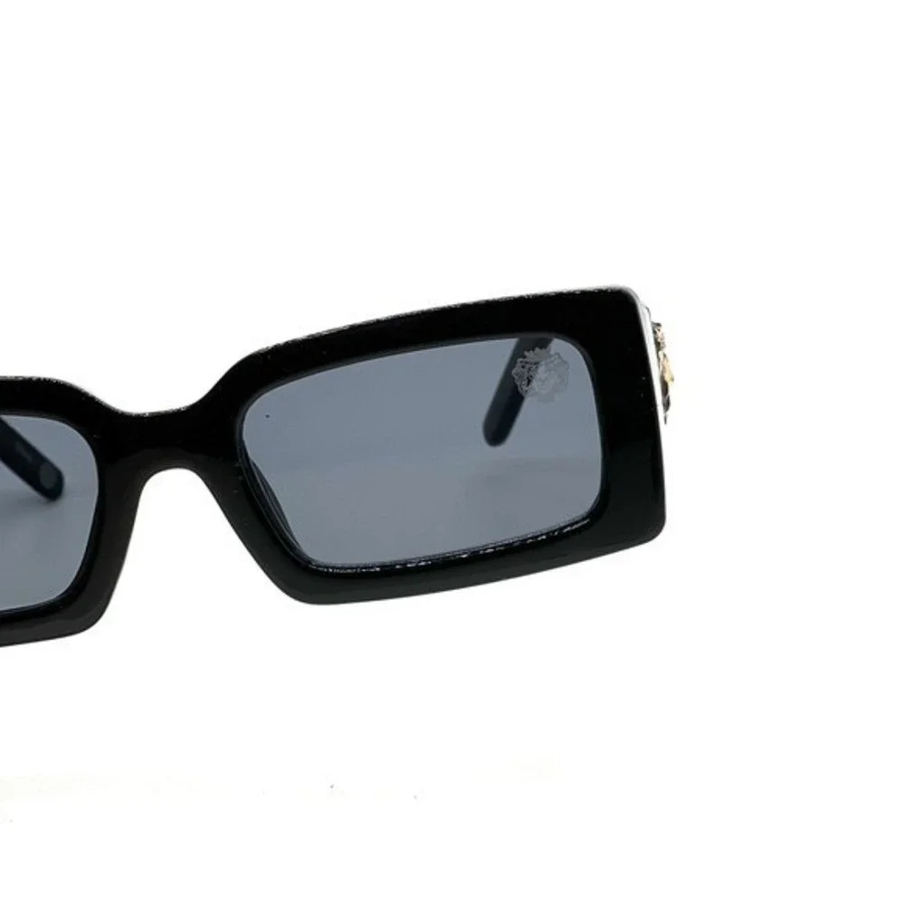 Men Sunglasses Square Dark Black Lens Cholo Style Hip Hop Street Gangster Lentes